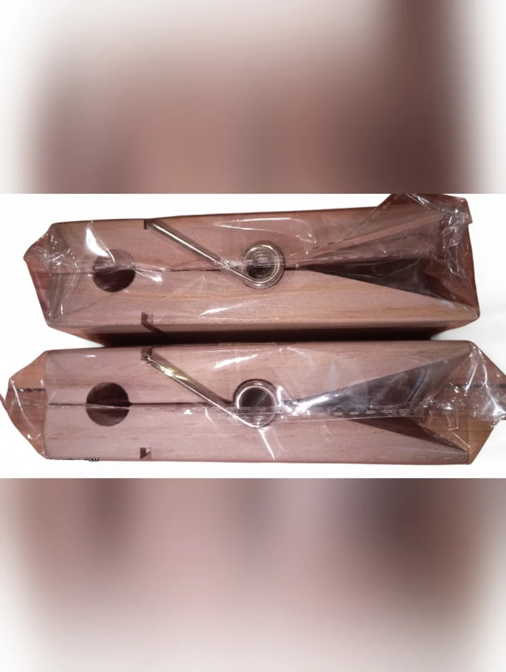*JUMBO ~ Pair Of Wooden Clothespin Pair (STRONG!) - Optional Hangers Included!